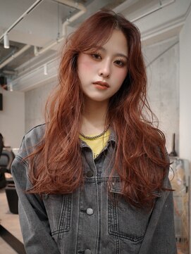 シティ 薬院(SITY.) ブリーチなしダブルカラー 顔周りカット 暖色カラー