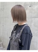 くびレイヤーエモージュ前髪モテベージュレイヤーミディ/高円寺