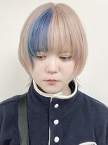 モリオフロムロンドン 原宿本店(morio from London) 【morio原宿】ピンクホワイトベージュデザインカラー