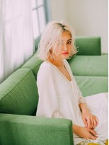 エマージュ 大宮(Emerge)&nbsp;くせ毛風ハイトーンボブ