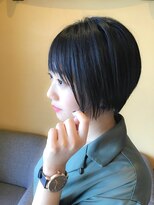 コノア スパーク(Conoah spark)&nbsp;大人可愛い丸みクールショート/透明感ショート☆黒髪