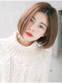 丸みのあるまとまるボブヘア☆