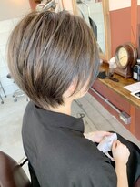 ルーファス 恵比寿 渋谷(Ruufus)&nbsp;丸みくびれショートハイライトー【Ruufus恵比寿渋谷】3158