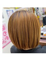 ヘアアンドメイクビ美(Be) 前髪下がりボブ