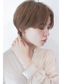 王道！横顔美人ショート×ベージュブラウン(登戸/登戸駅)