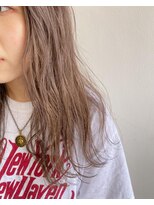 サロンド ハル 国分寺店(salon de HALU)&nbsp;ミディアムピンクベージュストカール[国分寺/国分寺駅]