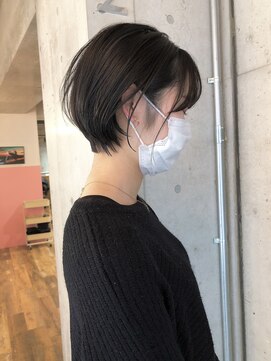 エース (ACE) ACE 横浜　大人かわいい丸みショート×アッシュグレー