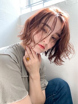 クラン(Chlan) 大人かわいいフリンジウェーブ☆モテ艶ラベージュ