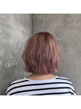 シェリール(CHERiR) 可愛い♪ホワイトピンクベージュ☆ブリーチ3回以上