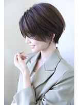 ハピネス クローバー 学園前店(Happiness CLOVER)&nbsp;丸みショート/前髪/顔周りカット/透明感/20代30代40代50代