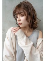 ケアリー 成増(Carelly)&nbsp;☆外ハネボブアッシュブラウンネオウルフツイストパーマ