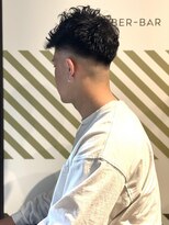 バーバーバー アカバネ(BARBER-BAR AKABANE) 大人の外国人風癖毛パーマ【BARBER-BAR】スペインカール