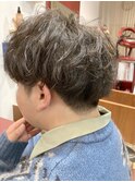 ツーブロック＆パーマ