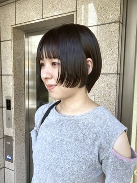 ゴーズゴー 吉祥寺(e)店(go s go) ショートボブ/ライン感ショート/顔まわり