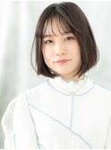 内巻きワンカールでまとまる☆前下がりボブh小山20代30代40代