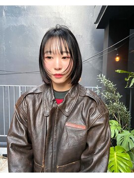 パープル(PURPLE) マッシュボブ☆レイヤーボブ