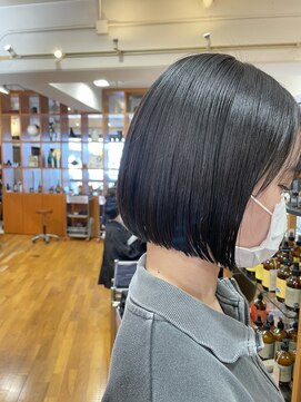 オーガニックマインド 坂戸 鶴ヶ島(organic+mind) 20代30代40代前下がりストレート小顔補正立体カット