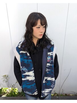 ヒカリス 東三国(HIKARIS) 笑顔溢れるロングパーマ/ウェーブヘア/ウェーブ/顔周りレイヤー