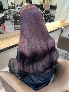 ベレーザ 渋谷(BELEZA) 7676ラベンダーパープルブリーチなしダブルカラーレイヤーカット