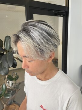 ナンバー 竪町(number+) 20代30代メンズアップバング清潔感爽やかホワイトカラー