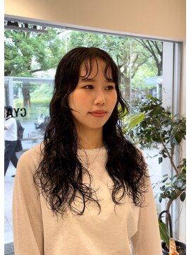 シアン 矢場町店(CYAN.) レイヤーロング×デジタルパーマ×ウェーブヘア