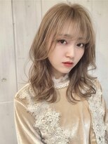 フォルテ ティアラ 横浜店(FORTE TIARA)&nbsp;透明感ミルクティーベージュ/ブリーチ有Wカラー/髪質改善カラー