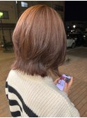 黒髪ボブルフネビージュ小顔ワンレン