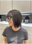 切りっぱなしボブ