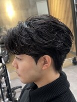 ビカムメンズヘアー 栄店(become men's hair)&nbsp;ジェントルショートニュアンスパーマダウンパーマフェザーパーマ