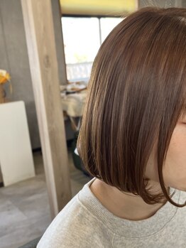 ルアナ(Luana)の写真/広がり・うねりが気になる方に◎まっすぐになりすぎない自然な質感の縮毛矯正＊自然なストレートヘアに♪