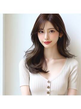 ヘアーズ ベリー 四条畷店(hairs BERRY) ★似合わせカット大人ガーリー愛され斜めバングイメチェン美髪艶