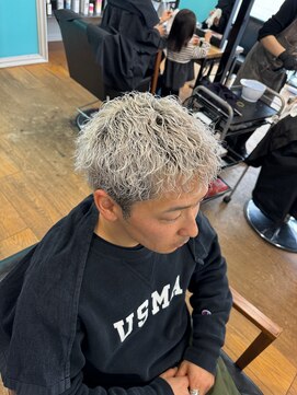 ステイゴールド(STAYGOLD) メンズダブルカラー　メンズパーマ