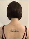 ミニボブ/透明感カラー