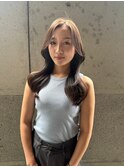 大人可愛い20代30代40代小顔ウルフレイヤーボブミディアムヘア