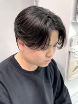 MEN'S HAIRスペインカールスパイキーショートフェザーパーマ