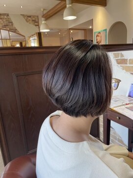 アドラーブル 女池店(adorable) 【前下がりボブ】【丸み】40代50代