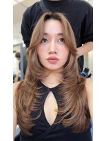 ヴェイン 渋谷(vain)&nbsp;イルミナカラーレイヤーカット顔まわりカット