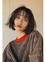 ラナ 新宿(lana)&nbsp;ボブ/似合わせ/シースルーバング/ブラウン/【lana hair新宿】