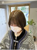 髪質改善×オリーブグレージュ
