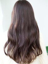 トレ(TRE)&nbsp;TRE南流山　透明感カラー☆ココアブラウン×ゆる巻きロングa