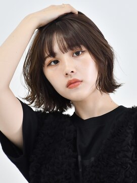 ロアー ヘアー マチルダ 千葉店(RAWR hair MATILDA) 【RAWR】切りっぱなしタッセルボブミニボブ_ブルーブラック