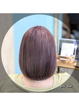 ピヴォヘアー(pivo hair) ダブルカラー　ピンクシルバー