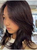 バタフライレイヤー/ミディアムレイヤー/かきあげ前髪