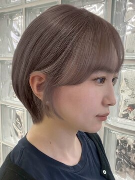 エリマ 横浜西口(elima) 横浜西口イルミナカラーマッシュショートミルクティーベージュ