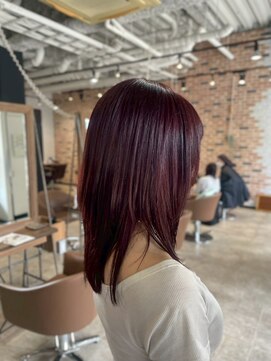 スペックホルダー(Spec Holder) ワインレッドレイヤーミディ小顔