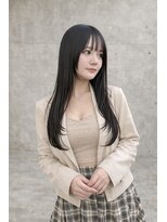 アグ ヘアー ロジェット 松本桐店(Agu hair rojet)&nbsp;韓国風ローレイヤー×ブルーブラック