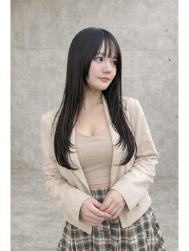 アグ ヘアー ロジェット 松本桐店(Agu hair rojet) 韓国風ローレイヤー×ブルーブラック