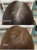 30代40代50代◎白髪染めリタッチカラーミディアムヘア竹ノ塚