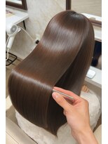 フィガロ ウメダ(FIGARO UMEDA)&nbsp;暗めカラー髪質改善縮毛矯正11.12