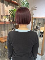 アルク(alku) 暖色系カラー ボブ ブリーチなしダブルカラー ミニボブ